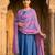 Printed georgette silk multi sequnce lace work dupatta