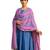 Printed georgette silk multi sequnce lace work dupatta