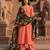 Printed georgette silk multi sequnce lace work dupatta