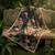 Printed georgette silk multi sequnce lace work dupatta