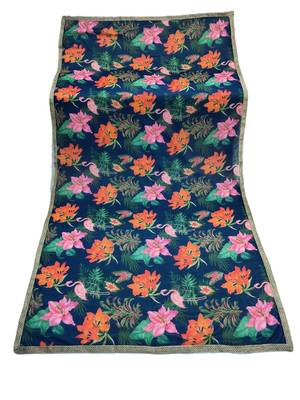 Printed georgette silk multi sequnce lace work dupatta 5
