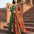 Printed georgette silk multi sequnce lace work dupatta