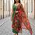 Printed georgette silk multi sequnce lace work dupatta