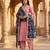 Printed georgette silk multi sequnce lace work dupatta