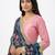 Printed georgette silk multi sequnce lace work dupatta