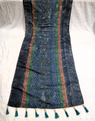 Jequared silk stall printed ethnic wear dupatta 4