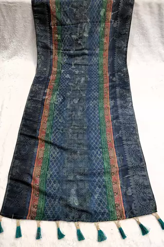 Jequared silk stall printed ethnic wear dupatta