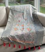 Jequared silk stall printed ethnic wear dupatta