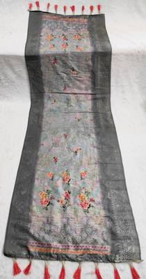 Jequared silk stall printed ethnic wear dupatta 5