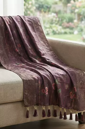 Jequared silk stall printed ethnic wear dupatta