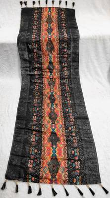 Jequared silk stall printed ethnic wear dupatta 5