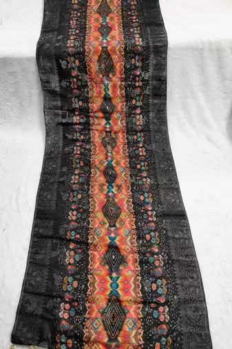 Jequared silk stall printed ethnic wear dupatta