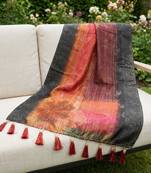 Jequared silk stall printed ethnic wear dupatta