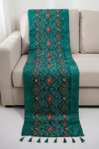 Jequared silk stall printed ethnic wear dupatta