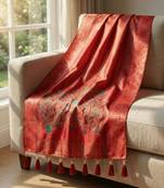 Jequared silk stall printed ethnic wear dupatta
