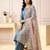 Kalamkri pink satin glass orgenza silk fabric sequnce dupatta