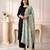Kalamkri green satin glass orgenza silk fabric sequnce dupatta