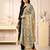 Kalamkri lemon satin glass orgenza silk fabric sequnce dupatta