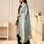 Kalamkri sky satin glass orgenza silk fabric sequnce dupatta