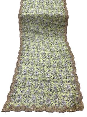 Kalamkri neon satin glass orgenza silk fabric sequnce dupatta 4