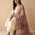 Negative printed megenta satin shiney orgenza silk fabric sequnce dupatta