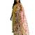 Floral printed mehendi colour satin orgenza silk fabric sequnce dupatta