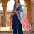Digital print lilen blend zari dupatta for women and girls to wear on gown chaniya choli kurti etc