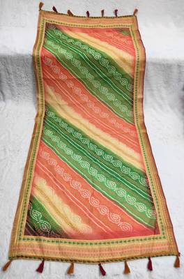 Digital print lilen blend zari dupatta for women and girls to wear on gown chaniya choli kurti etc 5