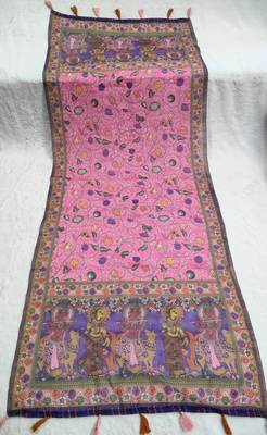 Digital print lilen blend zari dupatta for women and girls to wear on gown chaniya choli kurti etc 4