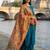 Digital print lilen blend zari dupatta for women and girls to wear on gown chaniya choli kurti etc