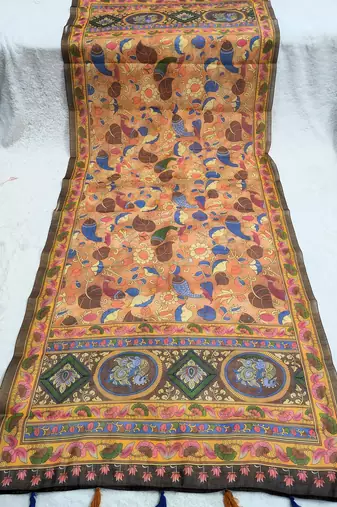 Digital print lilen blend zari dupatta for women and girls to wear on gown chaniya choli kurti etc