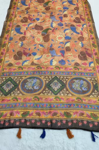 Digital print lilen blend zari dupatta for women and girls to wear on gown chaniya choli kurti etc