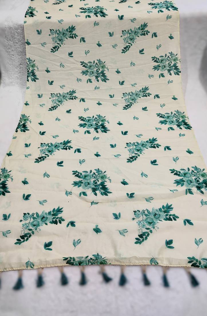 Digital print cotton chanderi silk dupatta for women and girls to wear on gown chaniya choli kurti etc