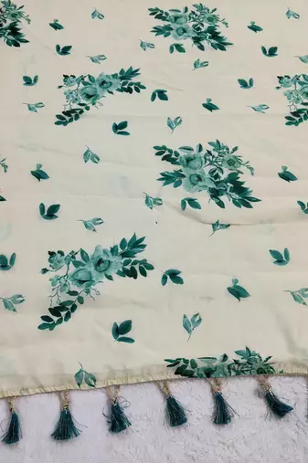 Digital print cotton chanderi silk dupatta for women and girls to wear on gown chaniya choli kurti etc