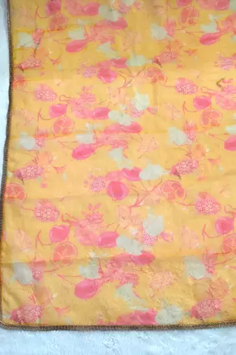 Printed orgenza silk multi sequnce lace work dupatta
