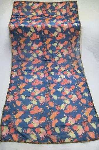 Printed orgenza silk multi sequnce lace work dupatta