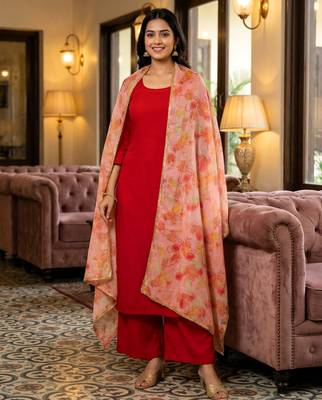 Printed orgenza silk multi sequnce lace work dupatta 2