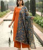 Printed orgenza silk multi sequnce lace work dupatta