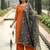 Printed orgenza silk multi sequnce lace work dupatta
