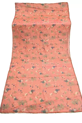 Printed orgenza silk multi sequnce lace work dupatta