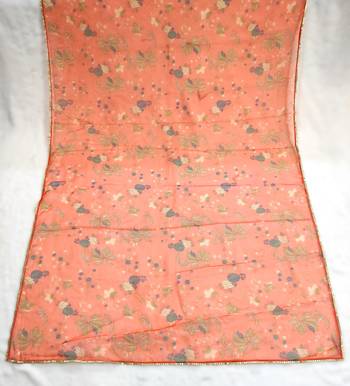 Printed orgenza silk multi sequnce lace work dupatta 6