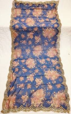 Printed orgenza silk multi sequnce lace work dupatta 2