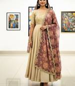 Printed orgenza silk multi sequnce lace work dupatta