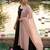 Baby pink solid colour orgenza silk fabric thred embrodery dupatta