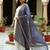 Neavy blue solid colour orgenza silk fabric thred embrodery dupatta