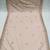 Peach solid colour orgenza silk fabric thred embrodery dupatta