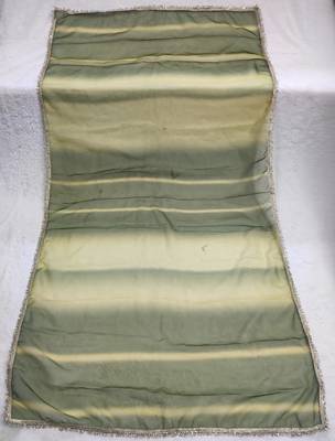 Printed orgenza silk silver gold lampi  lace work dupatta 4