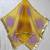 Printed orgenza silk silver gold lampi  lace work dupatta
