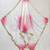 Printed orgenza silk silver gold lampi  lace work dupatta