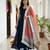 Printed orgenza silk silver gold lampi  lace work dupatta